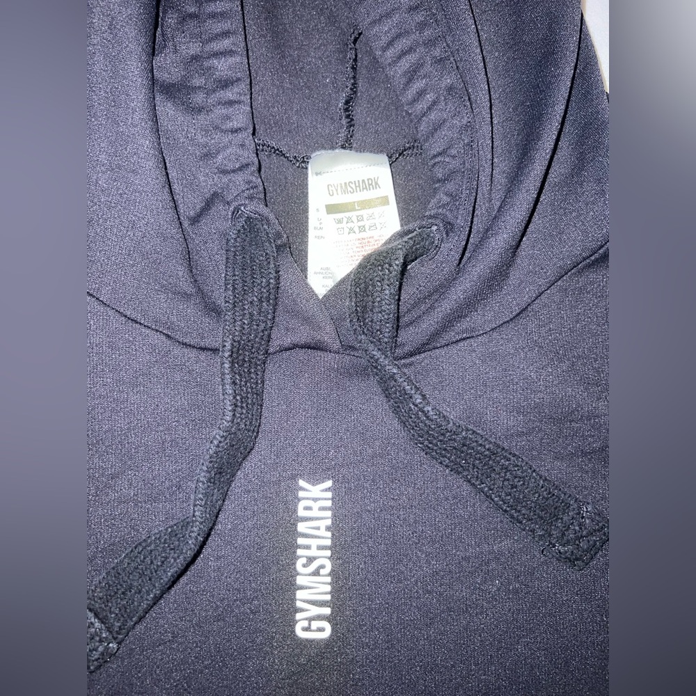 GYMSHARK Cropped Hoodie Workout Cover with Hood Lightweight